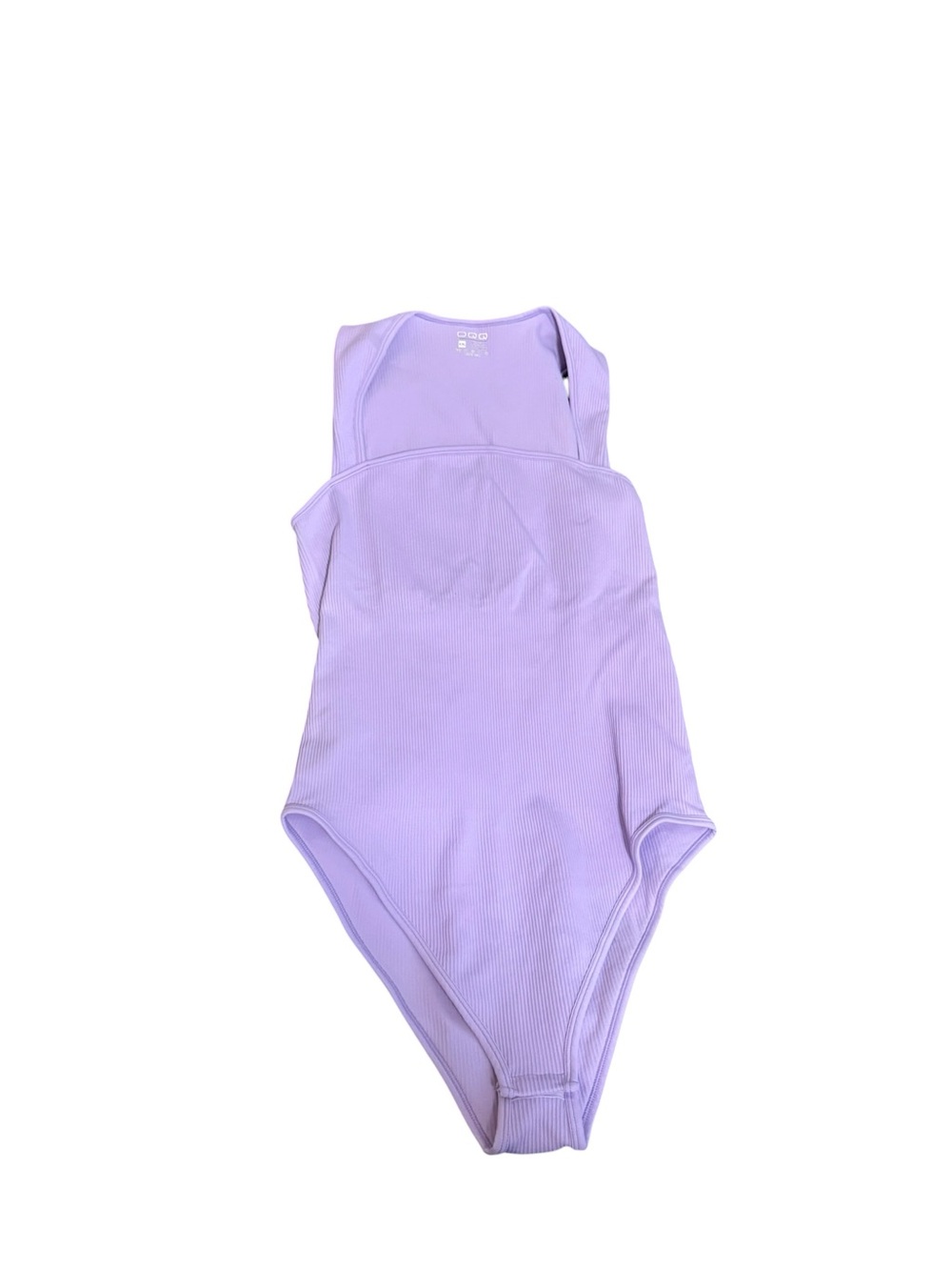 OQQ Ribbed Lavender Bodysuit Size XXL
